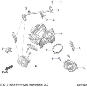 Rail-Fuel V-Twin 4-Bar by Polaris 2521857 Fuel Hose / Line