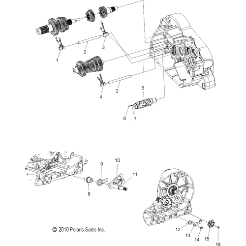 Rail, Shift Fork by Polaris 5136947 Shift Rail