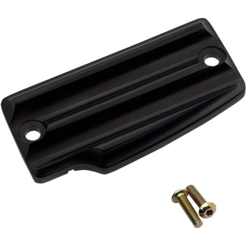 Rear Master Cylinder Cover Black Finned by Joker Machine