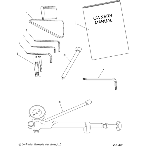 Reference, Manuals & Tool Kit All Options - 2022 Indian Chieftain Elite Schematic-21570 OEM Schematic