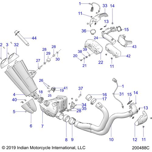 Restrictor-Muffler by Polaris 1263392-489 OEM Muffler