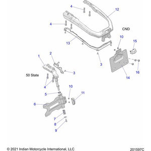 Retainer-Harness Center Mount by Polaris 5455106 OEM Harness