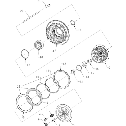 Ring Ret. Int Clutch 72Mm by Polaris N70500000 Retaining Ring
