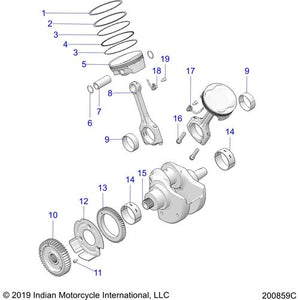 Ring-Rtng Rnd 22.0X1.6 by Polaris 7710899 Retaining Ring