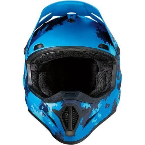 camouflage motorcycle helmet Z1R Rise Helmet - Camo - Blue
