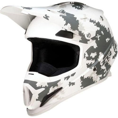 camo full face motorcycle helmet GLX GX623 Youth ATV/Dirt Bike Combo GLX Helmets inspired shape cuts through the air for better stability Z1R Range Helmet - Camo
