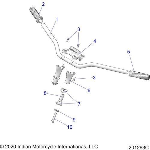 Riser-Bottom Black by Polaris 5143099-266 OEM Hardware