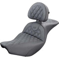Roadsofa™ Lattice Stitched Seat w Drivers Backrest for Indian Touring by Saddlemen