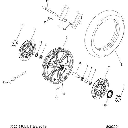 Off Road Express OEM Hardware Rotor, Brake, Black by Polaris 1911624-266