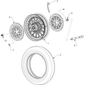 Rotor Front Brake Floating Matte Black by Polaris N51700044 Brake Rotor