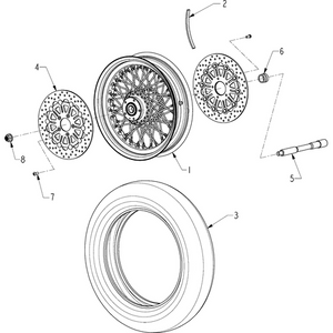 Rotor Front Brake Floating Matte Black by Polaris N51700044 Brake Rotor