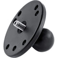 Round Base 2.5" with 1" Ball & 1/4-20 Threaded Male Post for Cameras by Ram Mounts