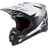 Western Powersports Drop Ship Full Face Helmet 2X / Matte Black/White S.Tech M10 Dyno Helmet by Alpinestars 8301119-1301-2X