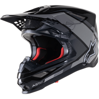 Western Powersports Drop Ship Full Face Helmet Xl / Black/Grey S.Tech S-M10 Carbon Meta2 Helmet by Alpinestars 8300422-1195-XL
