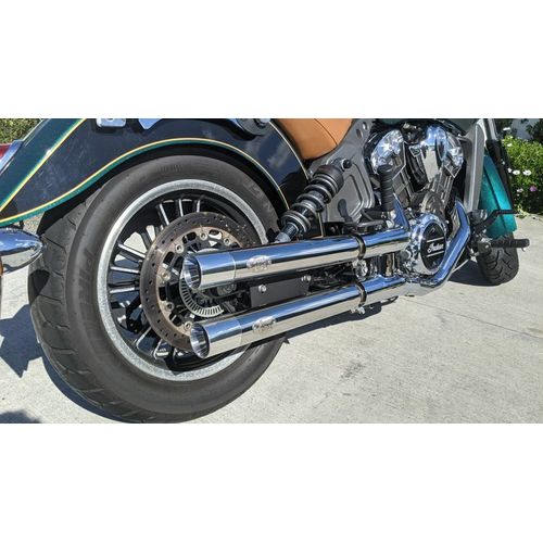 Dean Speed Exhaust Slip On Muffler Scout Rampage Polished Mufflers 2021+ by Dean Speed DS-07007-P