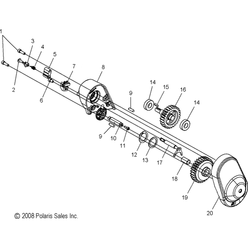 Screw by Polaris 7517337 OEM Screw