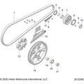 Screw-Hxfl-M6X1.0X20 8.8 Zod Nyl by Polaris