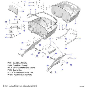 Screw-Txbh-M8X1.25X20 8.8 Zpc by Polaris 7520127 OEM Screw