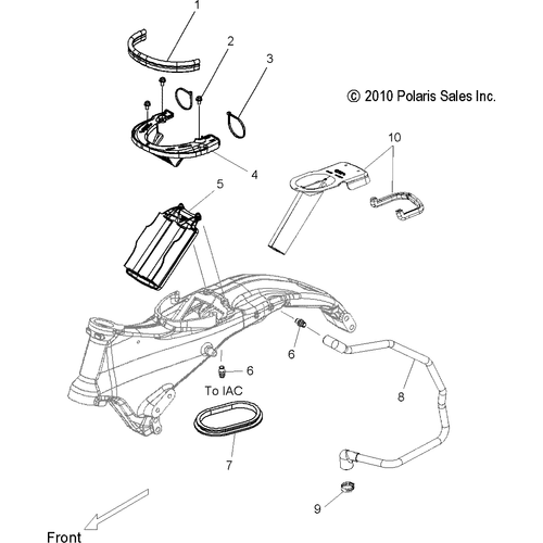 Off Road Express Airbox Gasket Seal, Air Box by Polaris 5412880