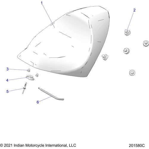 Seat-Bobclub,Blkvyl,Prem by Polaris 2691890-VBB Seat