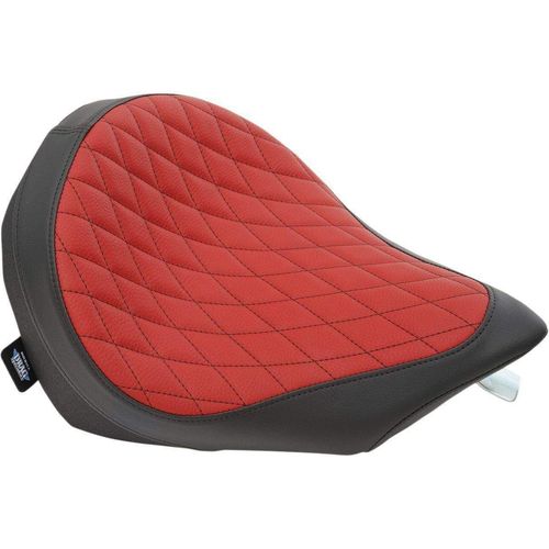 Parts Unlimited Drop Ship Seat Seat Lo Profile Solo Red Diamond by Drag Specialties 0810-1885