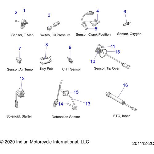 Sensor-Detonation Bosch by Polaris 2410369 Detonation Sensor