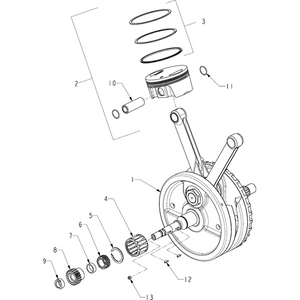 Set Piston Ring Std by Polaris N10301120 Piston Ring