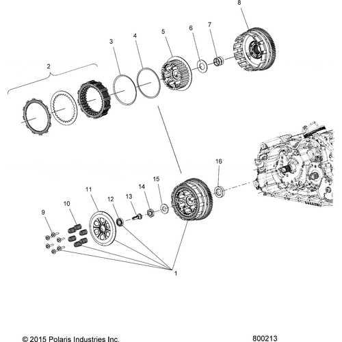 Shaft, Clutch Lifter by Polaris 6230582 Clutch Repair Parts