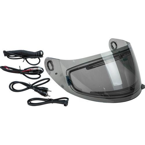 Shield Electric Lens Smoke W/Cord Ff-49/88/Gm-49Y/54/78 by GMAX G078017 Helmet Shield