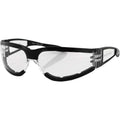 Shield II Sunglasses Black W/Clear Lens by Bobster