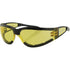 Western Powersports Sunglasses Shield II Sunglasses Black W/Yellow Lens by Bobster ESH204