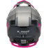 LS2 USA Helmet Shield Shields Helmet Launch - Matte Silver/Gray/Pink - Gate by LS2