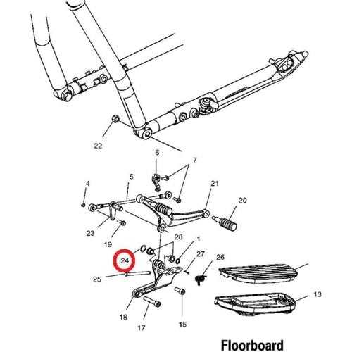 Off Road Express Shifter Repair Shift Pedal Wave Washer by Polaris 7556322