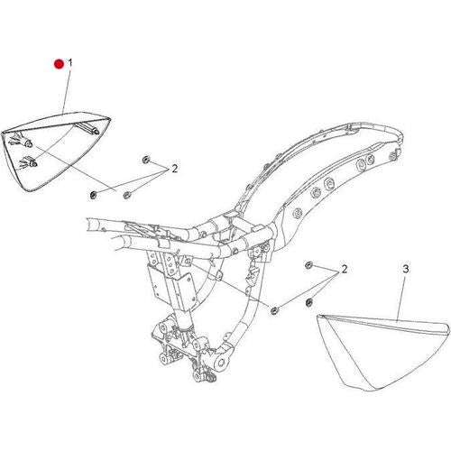 Side Cover Right Hand Cruiser Black by Polaris 5437325-266 Body Side Cover