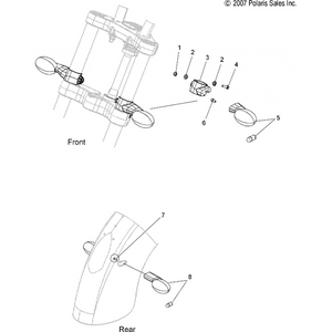 Signal, Inc, Rear, Rh, Pb, Black [8 Ball] by Polaris 2410993 OEM Hardware