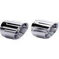 Six Shooter Exhaust Tips - Chrome by Indian
