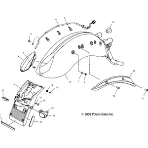 Sleeve, Shouldered, M6 by Polaris 5133553 OEM Hardware