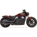 Slip-On Muffler w/Slash Cut End Cap Black by Bassani