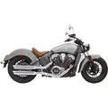 Slip-On Muffler w/Slash Cut End Cap Chrome by Bassani