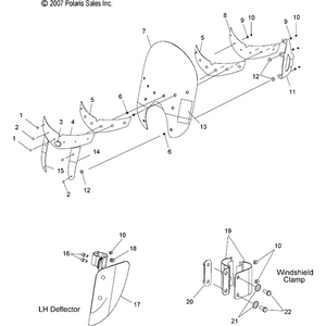 Spacer, Windshield by Polaris 5133932 OEM Spacer