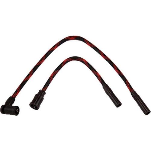 Witchdoctors Spark Plug Wires Spark Plug Wires Black / Red Twist by Trik Wires TRK-08-RDTW