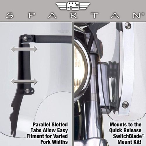 Spartan Windshield Clear 16.25" by National Cycle N21303 Windshield