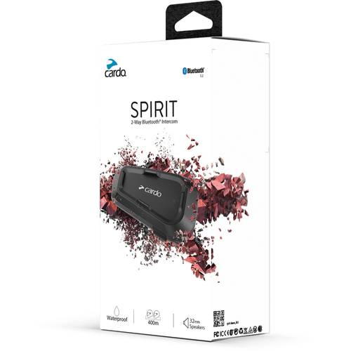 Western Powersports Drop Ship Bluetooth Headset Spirit Bluetooth Headset Single by Cardo SPRT0001