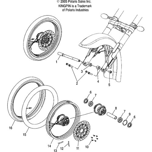 Spoke, Outer by Polaris 5334021 Outer Spoke