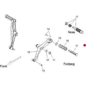 Spring, Footpeg by Polaris 7043249 Floorboard / Foot Peg Repair