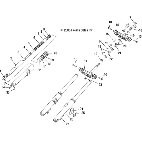 Spring, Rebound by Polaris 7041624 OEM Hardware