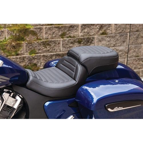 Standard Touring One Piece Seat with Driver Backrest for Indian by Mustang