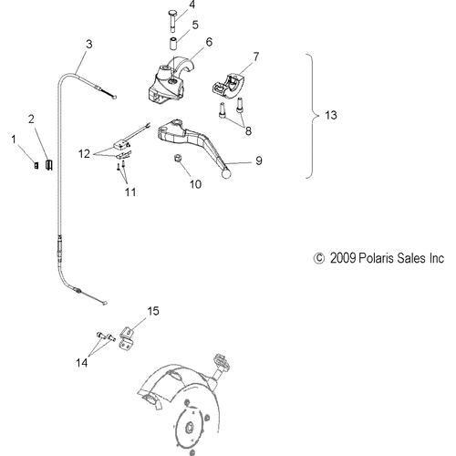 Steering, Clutch Lever - 2014 Victory Vegas 8-Ball - V14Ga36Na/Naa/Nac/Ea Schematic 2365 OEM Schematic