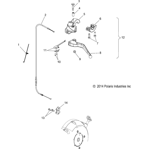 Steering, Clutch Lever - 2017 Victory Cross Country/Touring All Options Schematic 65 OEM Schematic