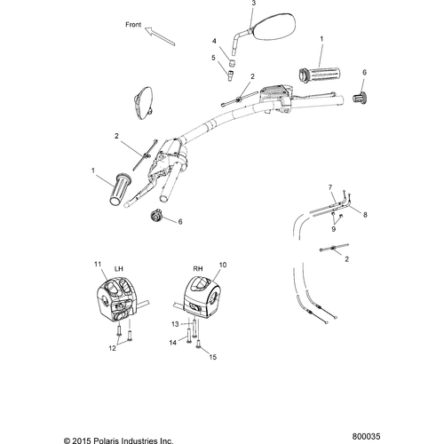 Steering, Controls And Mirrors - 2017 Victory Judge Intl Schematic 290 OEM Schematic